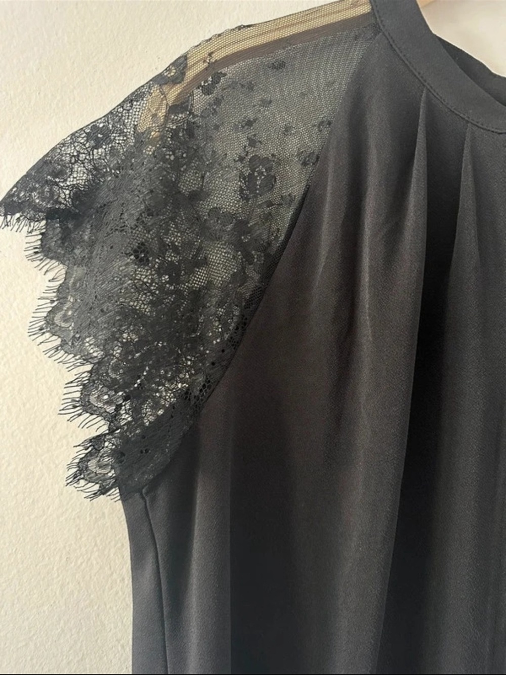 Worthington Petite Lace Sleeve Blouse Bundle – PL & PXL Black/Taupe - Picture 4 of 12